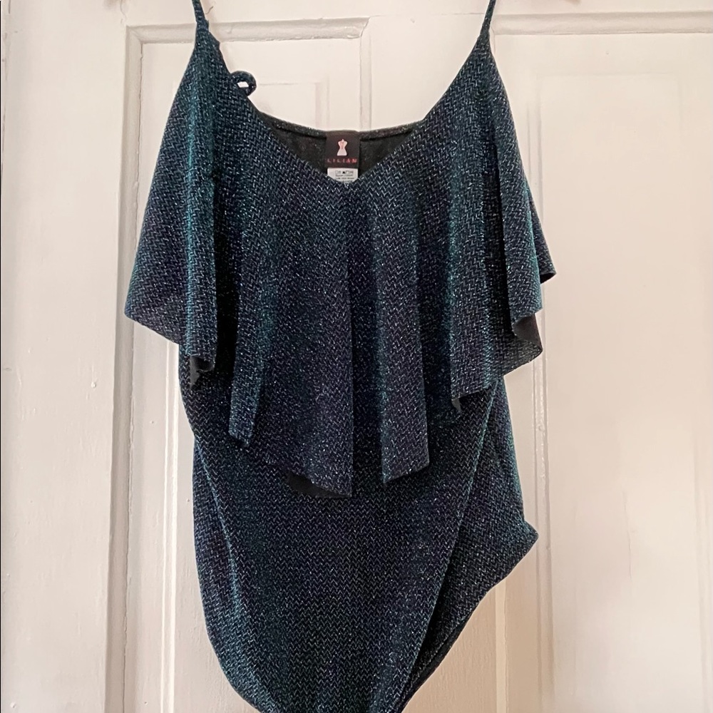 Sparkly Green Bodysuit